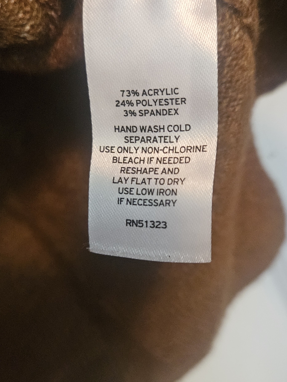Halogen V-Neck Cozy Brown Sweater - Picture 8 of 8